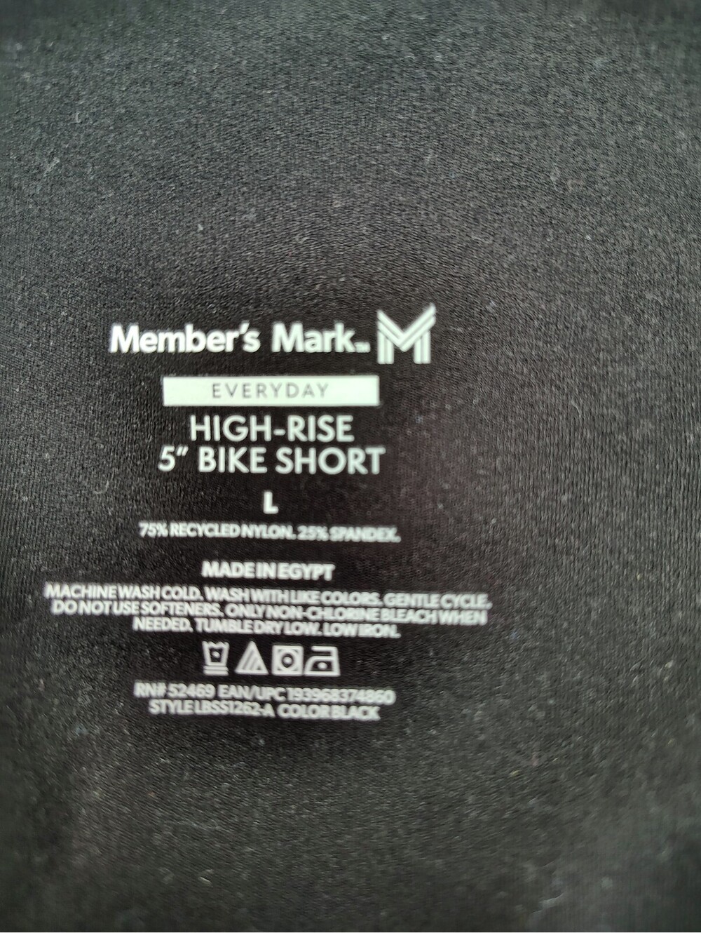 Member's Mark High Rise Bike Shorts - Picture 3 of 3